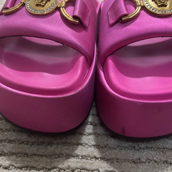 Pink Versace Platform Sandals - Picture 2 of 6